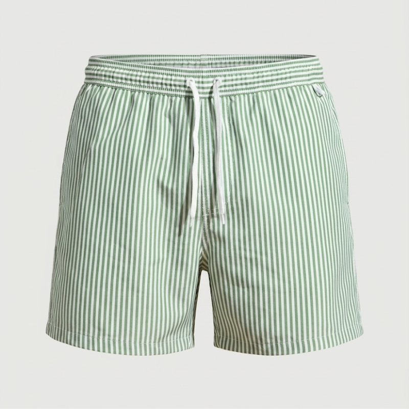 Short homme rayé à cordon