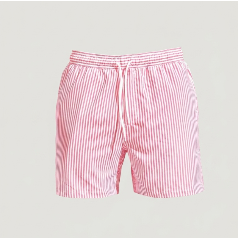 Short homme rayé à cordon