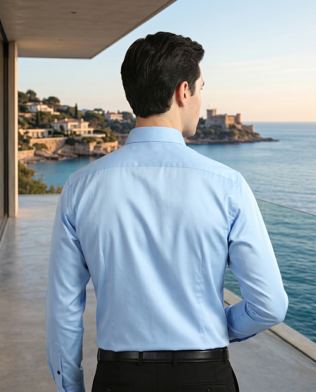 Chemise homme à coupe droite