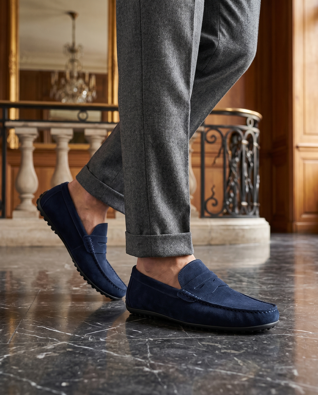 Mocassins homme à enfiler
