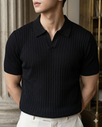 Polo homme côtelé