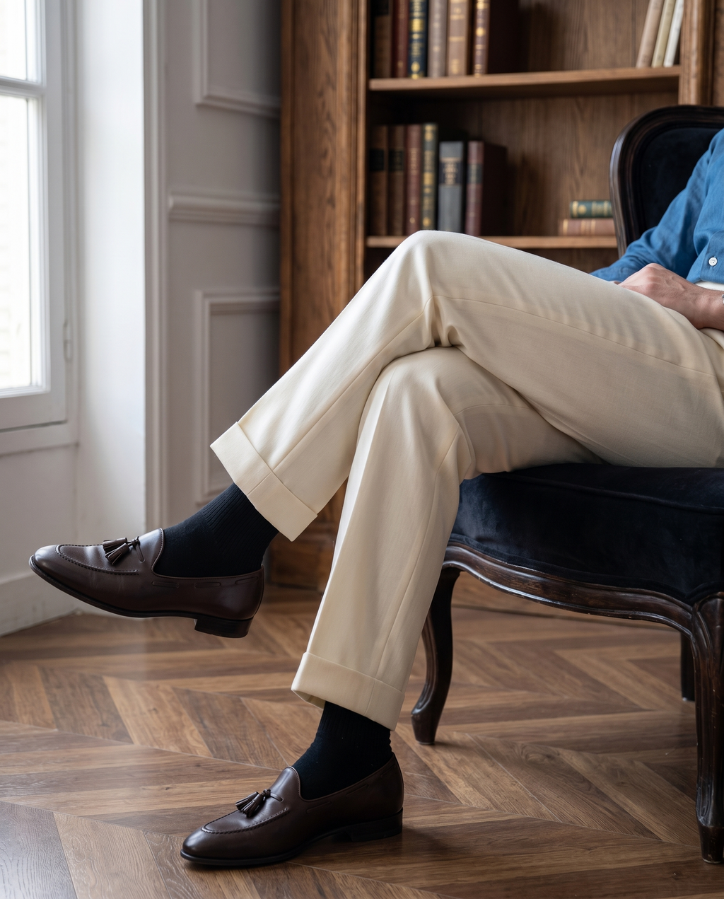 Pantalon homme à pinces
