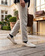 Mocassins homme à découpe frontale