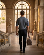 Polo homme côtelé