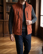 Gilet homme zippé col montant