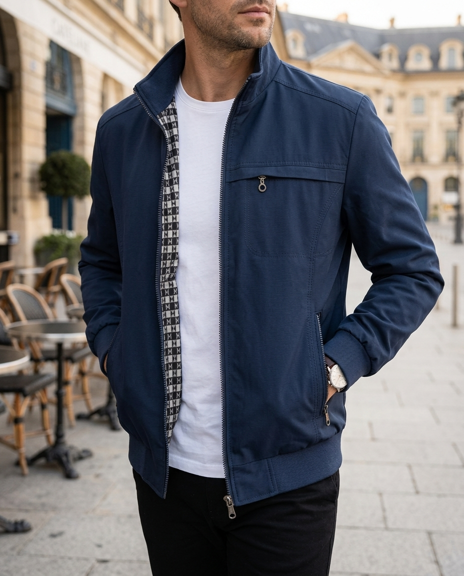 Blouson zippé homme