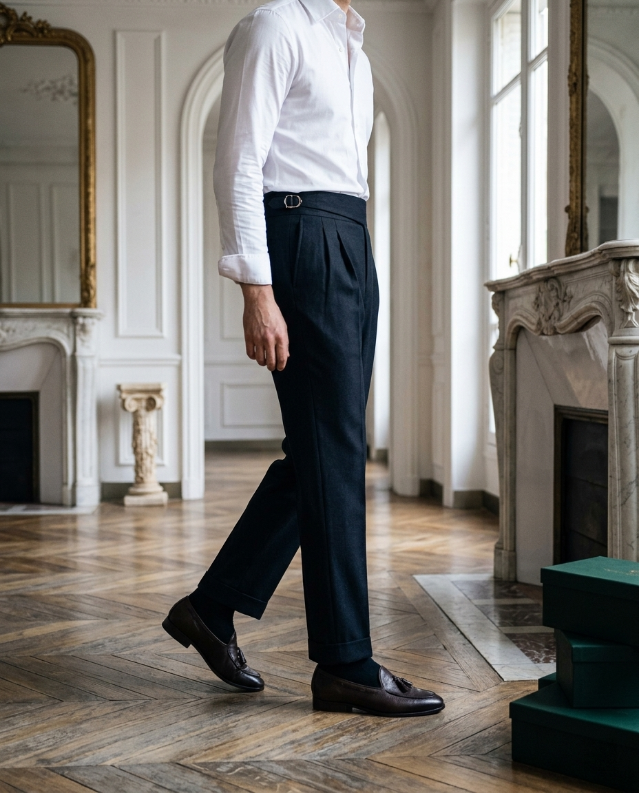 Pantalon homme à pinces