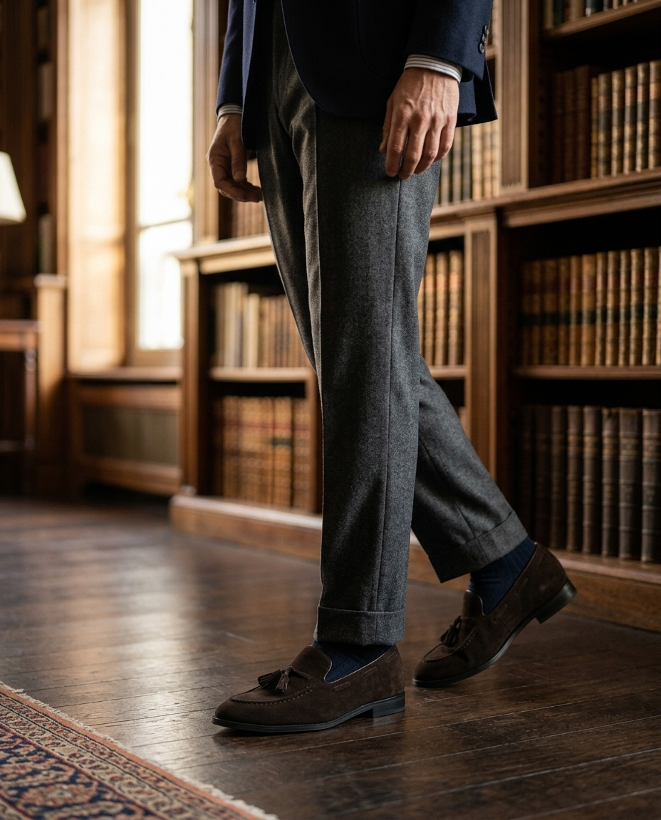Mocassins homme dessus structuré