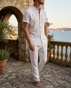 Ensemble homme chemise col mao