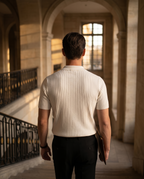 Polo homme côtelé