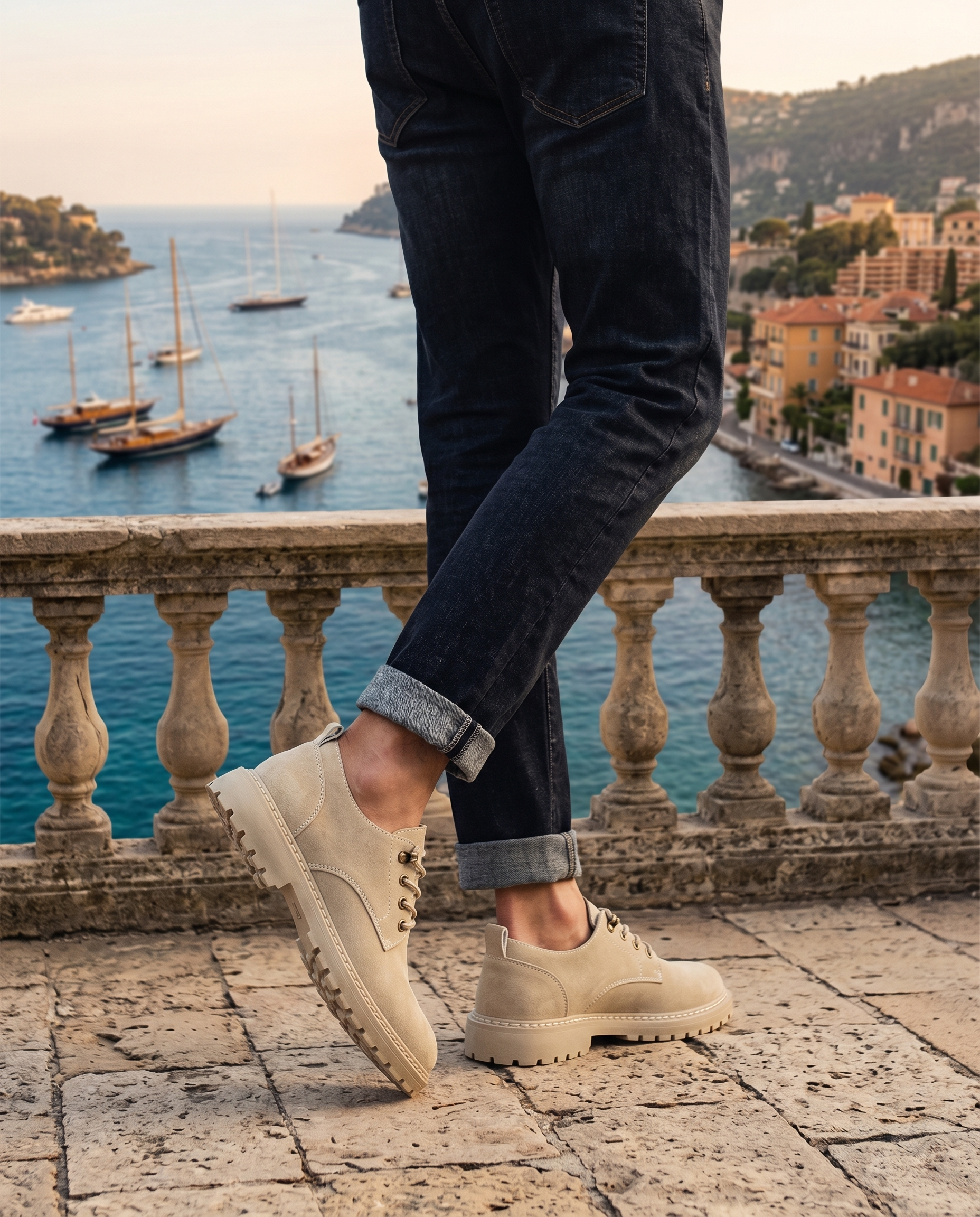 Chaussures homme à lacets crantées