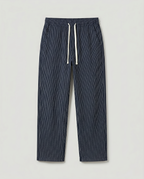 Pantalon homme rayé ample