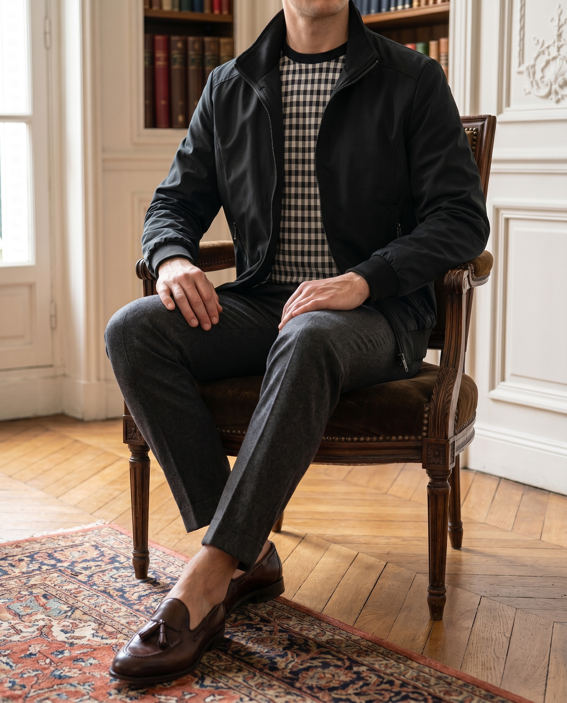 Blouson homme zippé