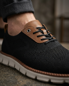 Baskets homme maille à lacets
