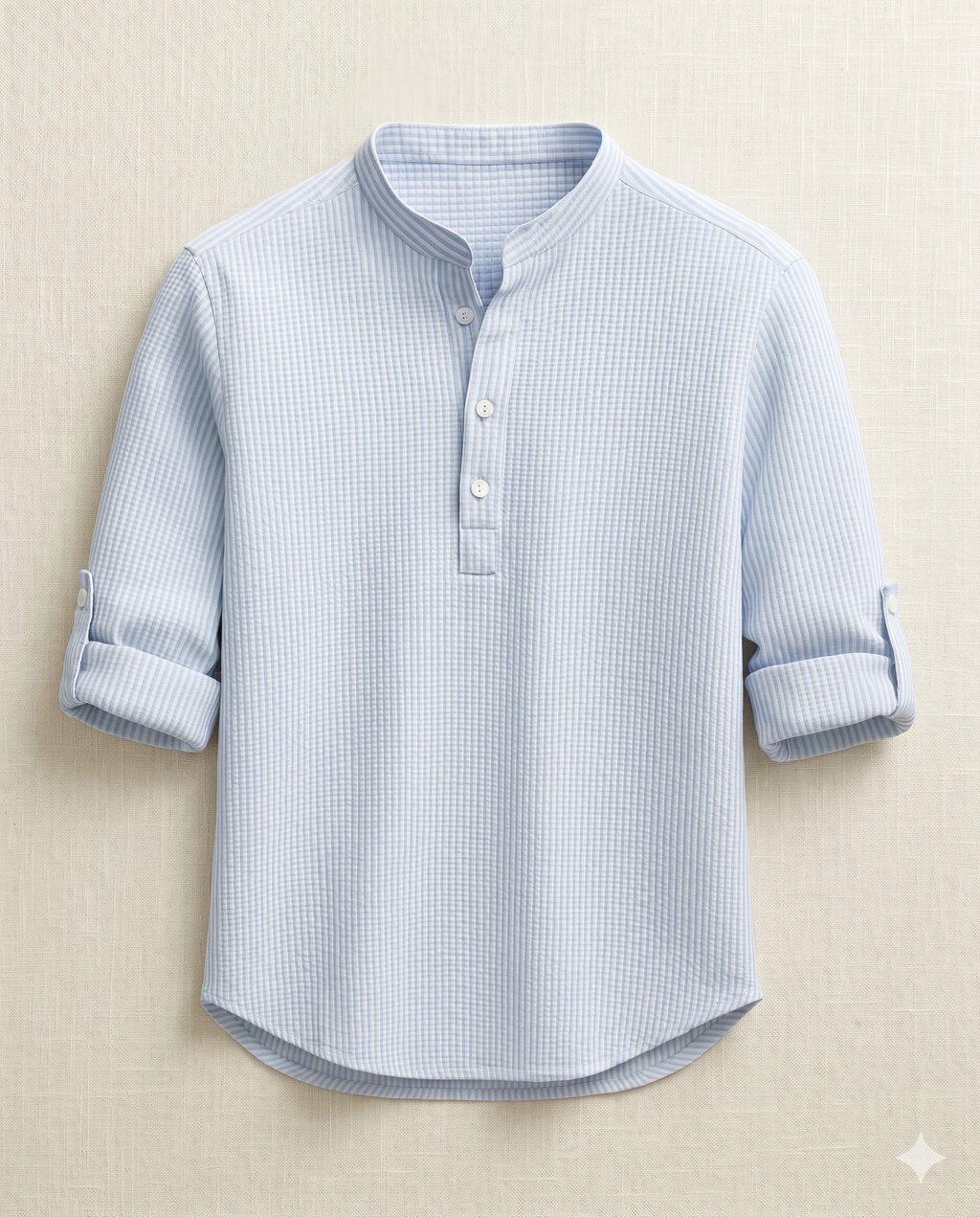 Chemise homme manches retroussées