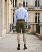 Short homme à pinces