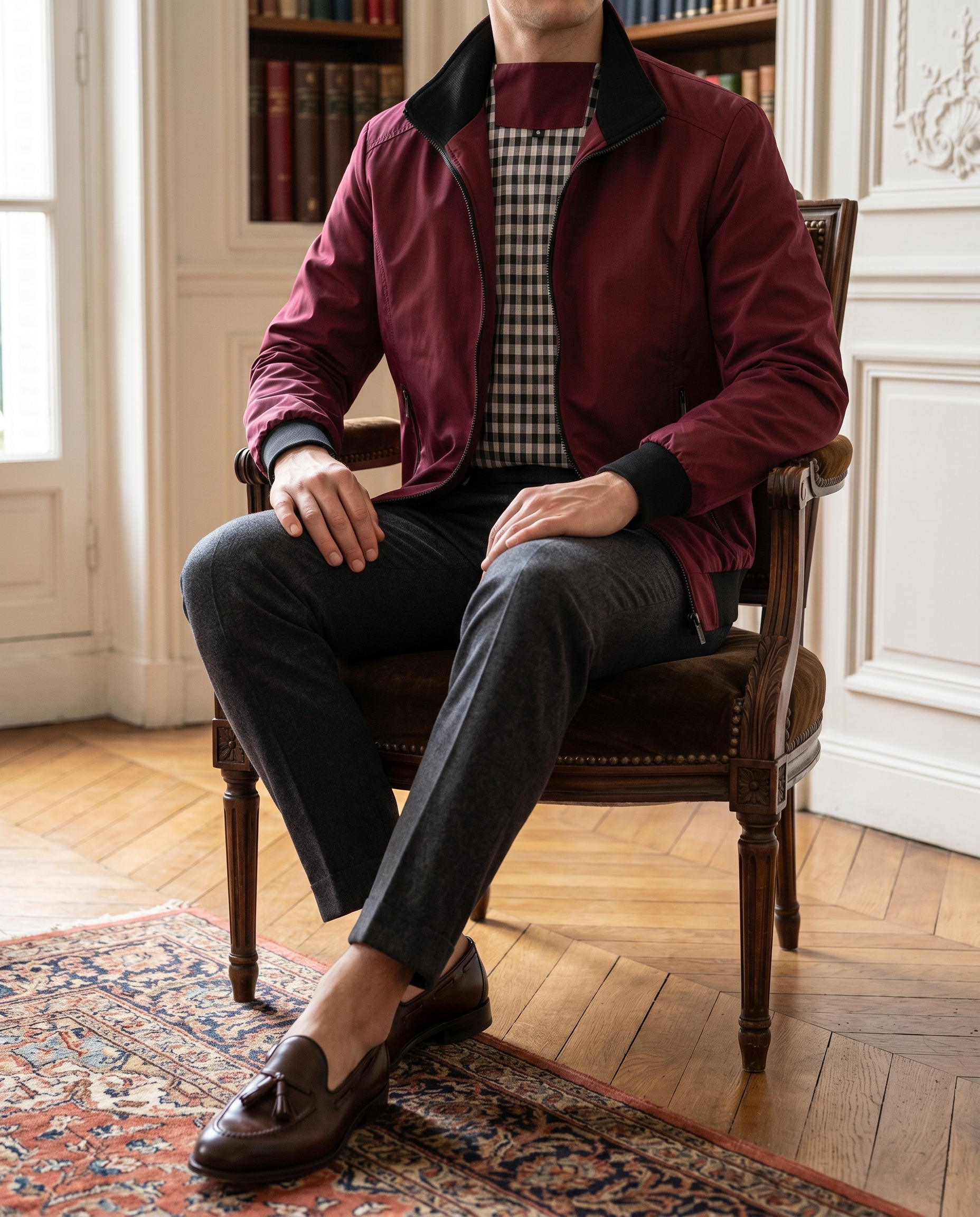 Blouson zippé homme