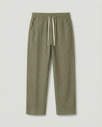 Pantalon homme rayé ample