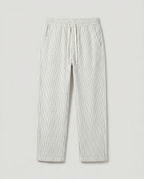 Pantalon homme rayé ample