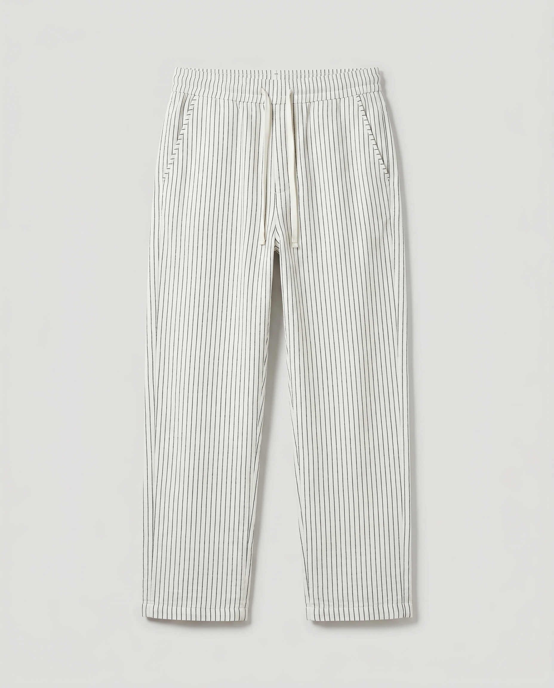 Pantalon homme rayé ample