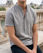 Chemise homme col mao