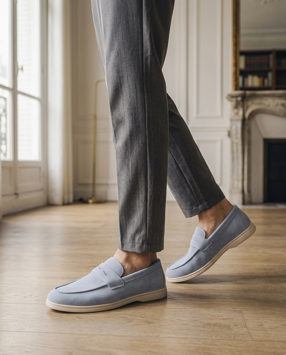 Mocassins homme à plateau cousu