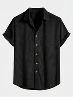 Chemise homme manches courtes texturée
