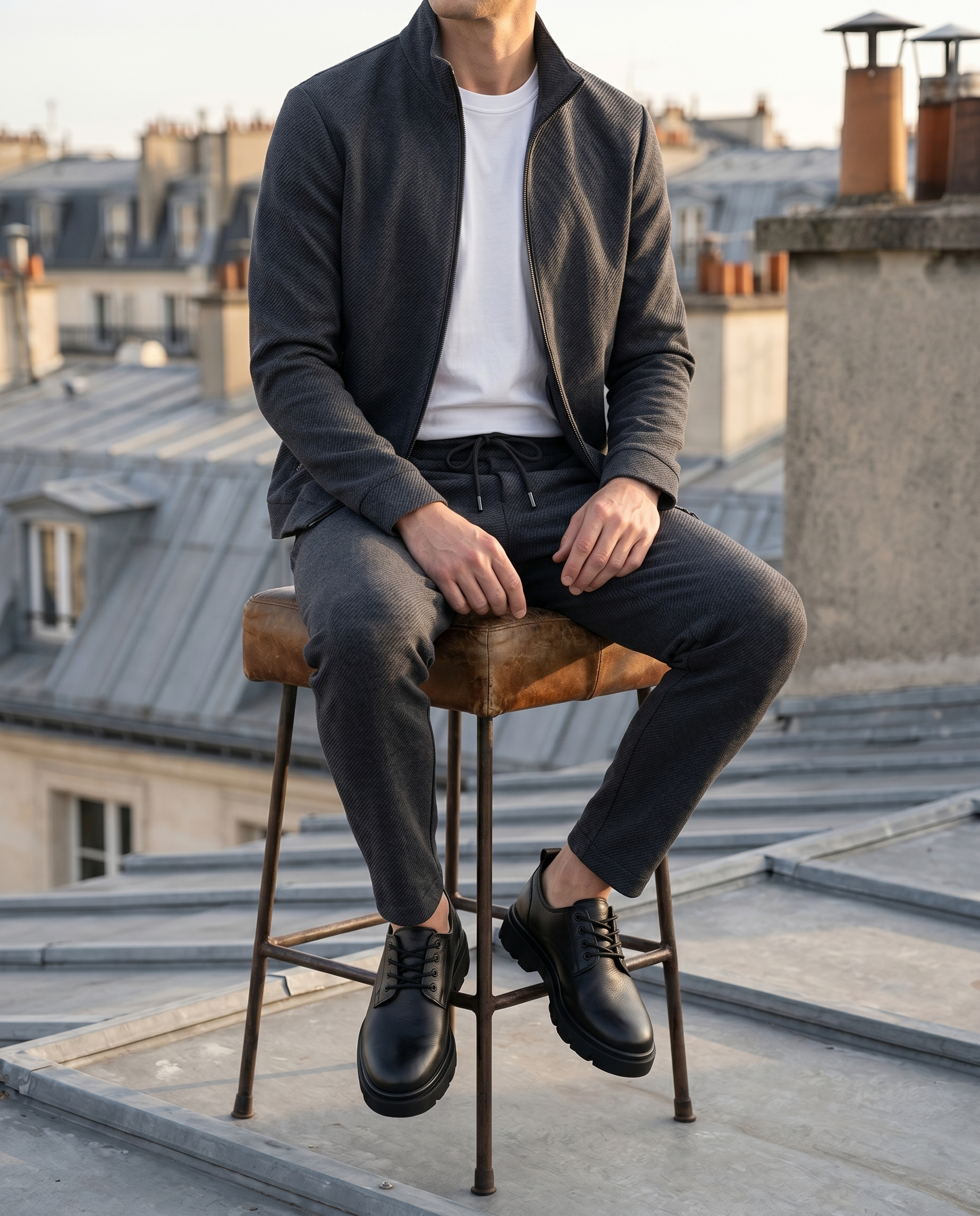 Ensemble homme zippé