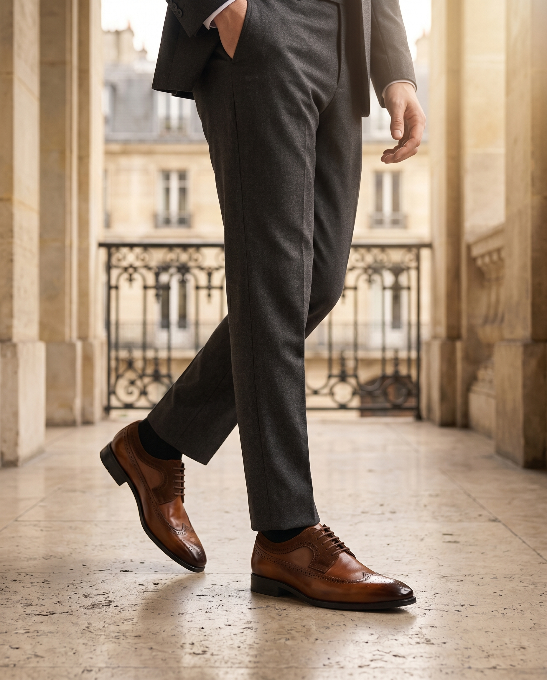 Richelieu homme perforé