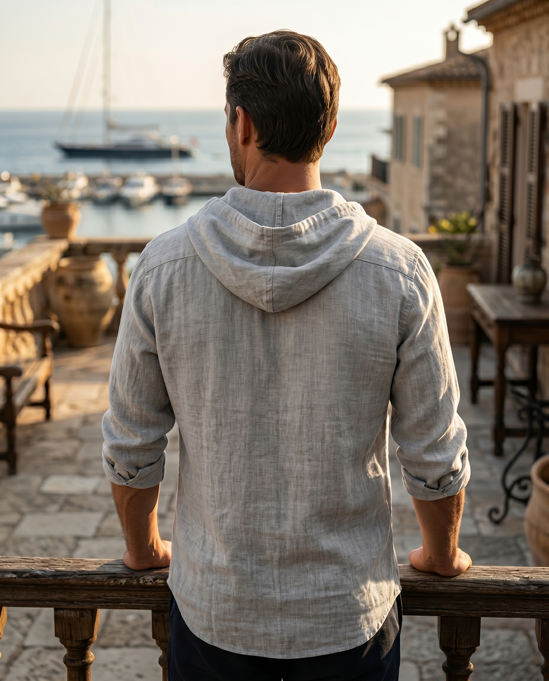 Chemise homme à capuche