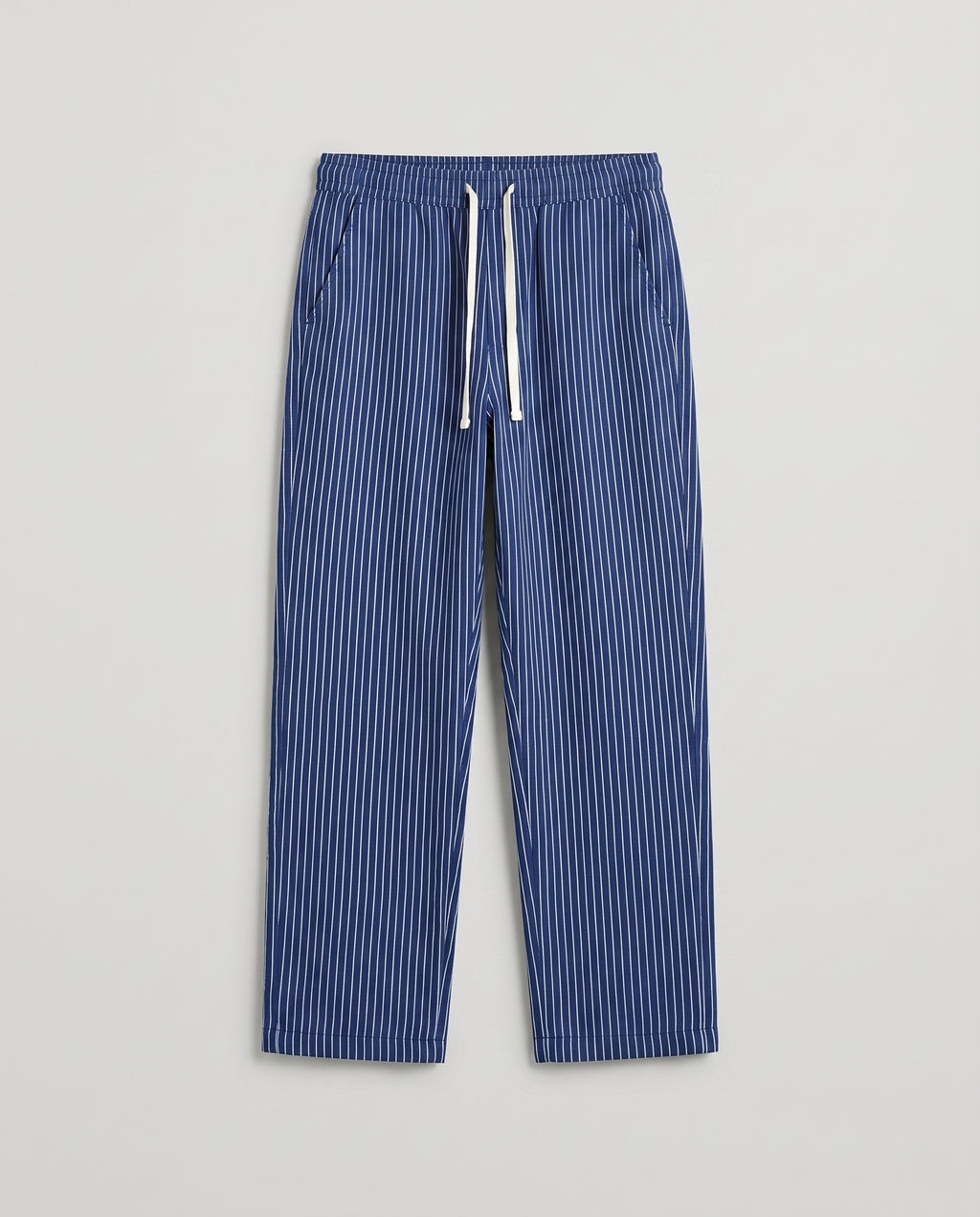Pantalon homme rayé ample