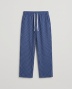 Pantalon homme rayé ample