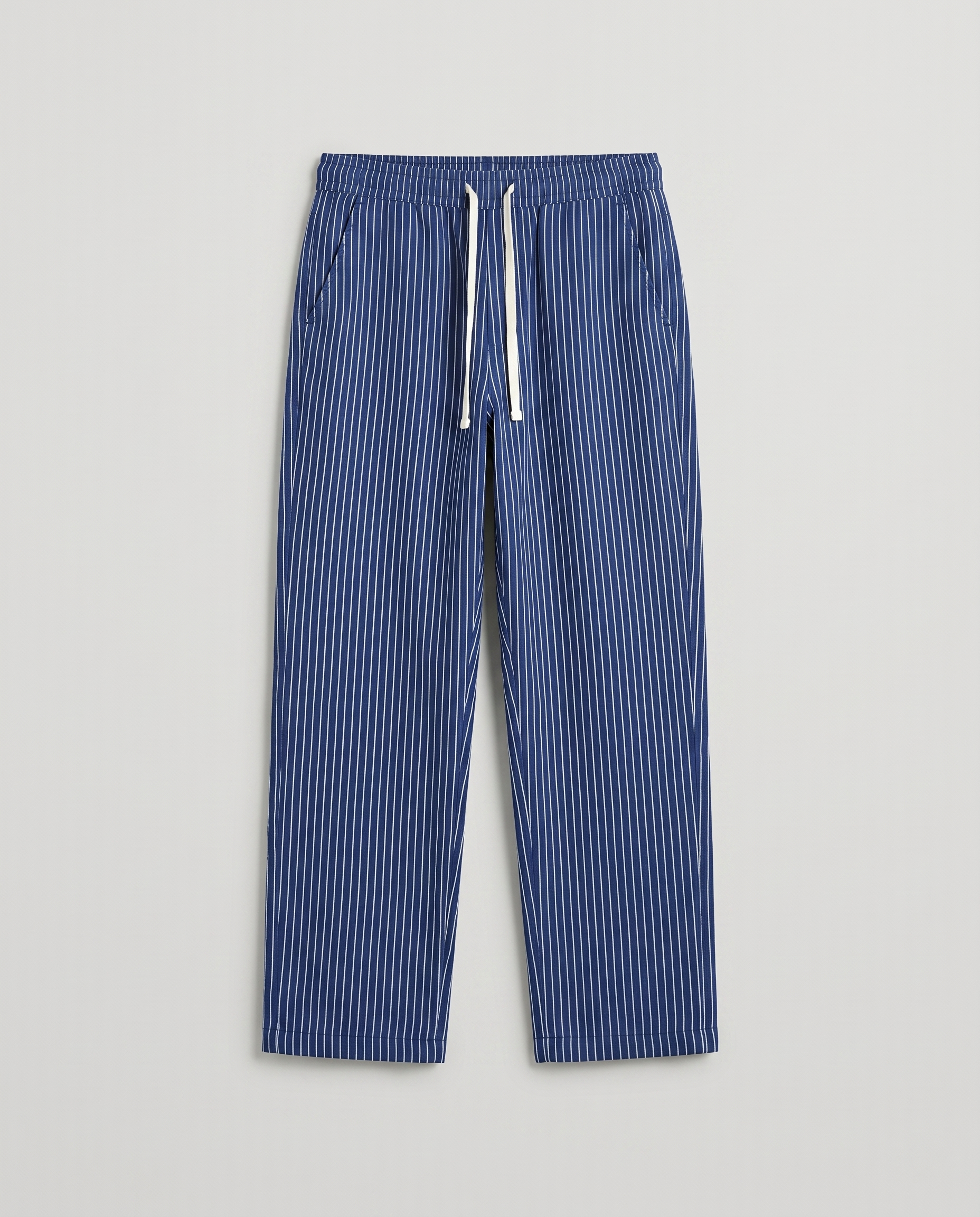 Pantalon homme rayé ample