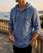 Chemise homme à capuche