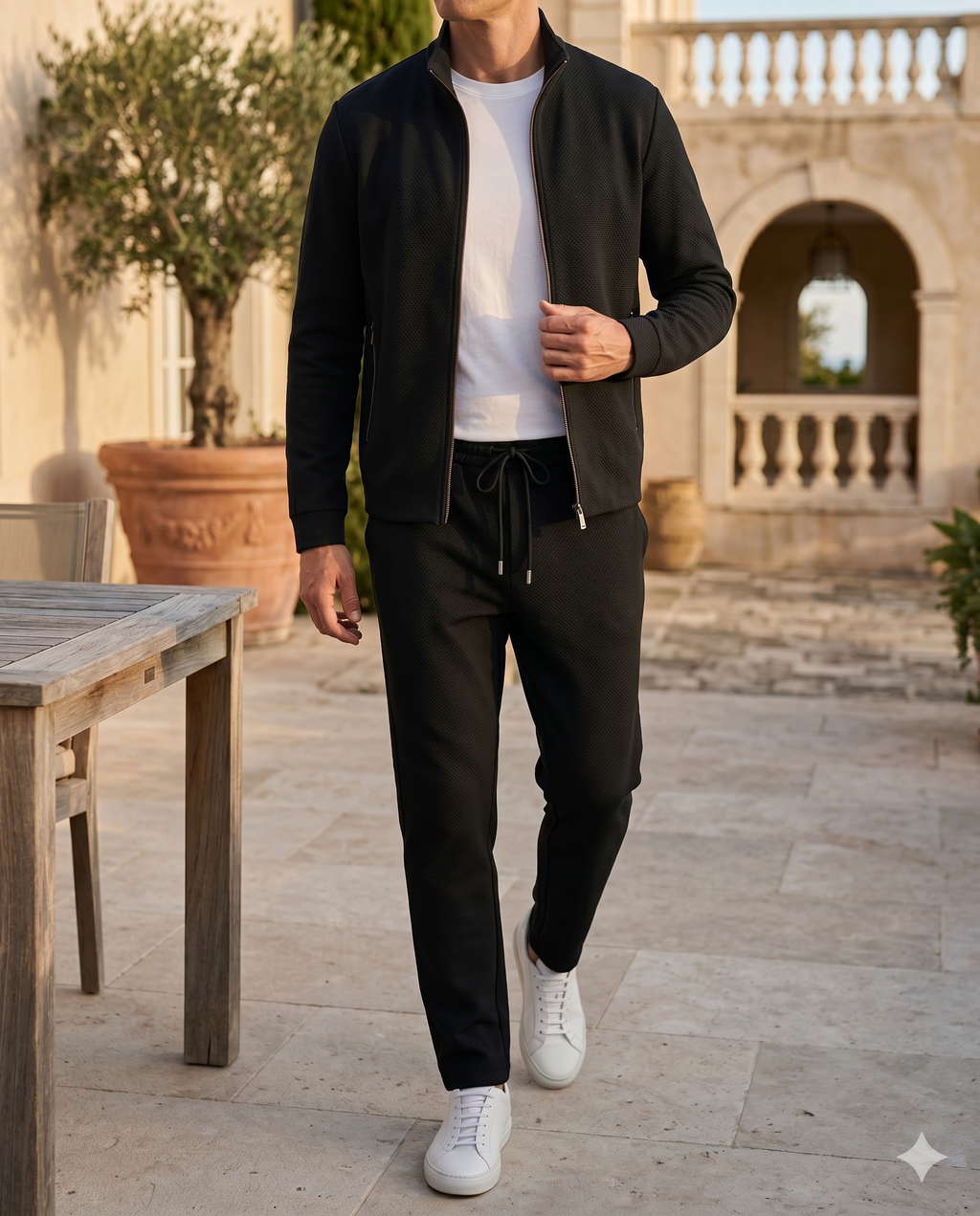 Ensemble homme zippé