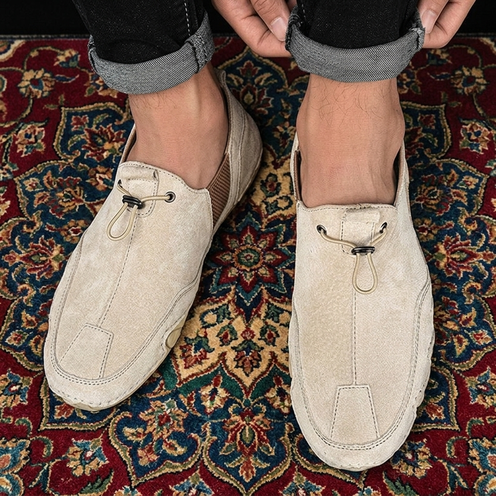 Chaussures homme à enfiler élastiquées