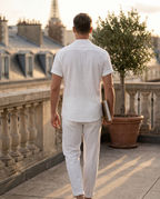Ensemble homme chemise col mao