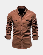 Chemise homme à poches boutonnée