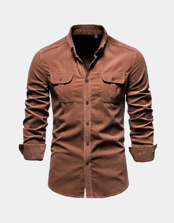 Chemise homme à poches boutonnée
