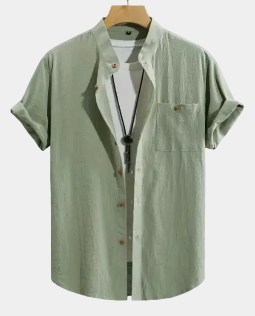 Chemise homme boutonnée manches courtes