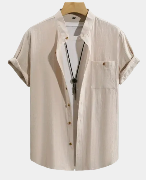 Chemise homme boutonnée manches courtes