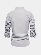 Chemise homme col mao boutonnée
