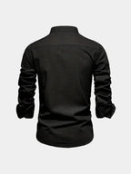 Chemise homme col mao boutonnée