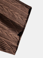 Chemise homme jacquard manches courtes