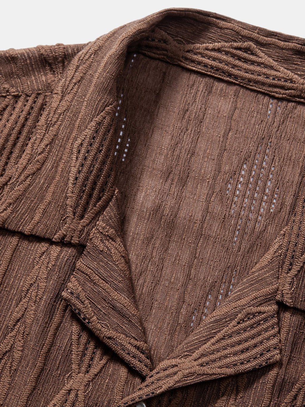 Chemise homme jacquard manches courtes