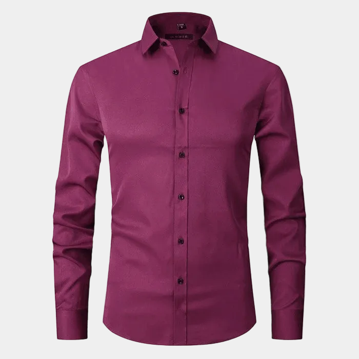 Chemise homme simple couleur unie