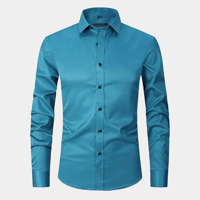 Chemise homme simple couleur unie