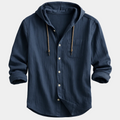Chemise homme capuche boutonnée
