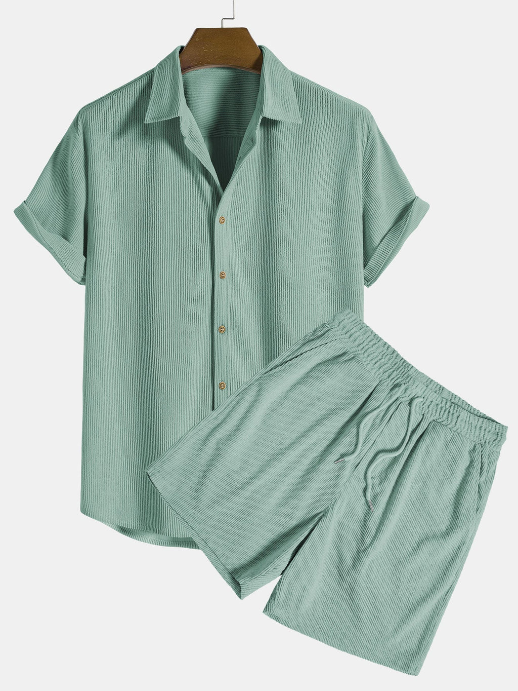 Ensemble homme texturé manches courtes