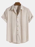 Ensemble homme texturé manches courtes